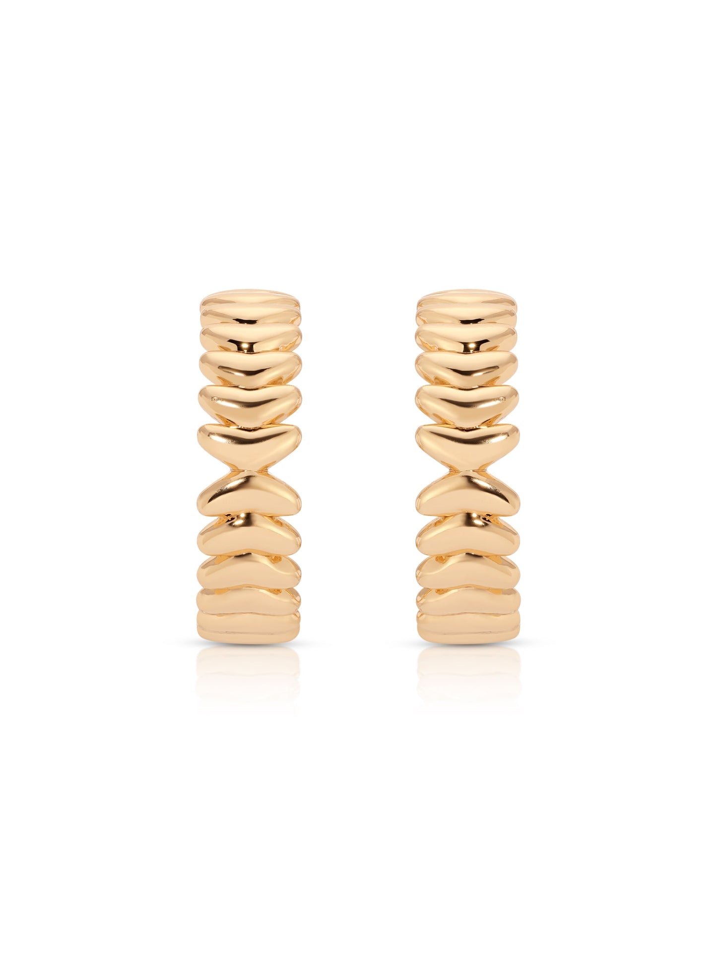Medium Metal Moderna Hoops