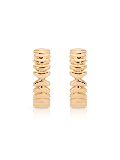 Medium Metal Moderna Hoops