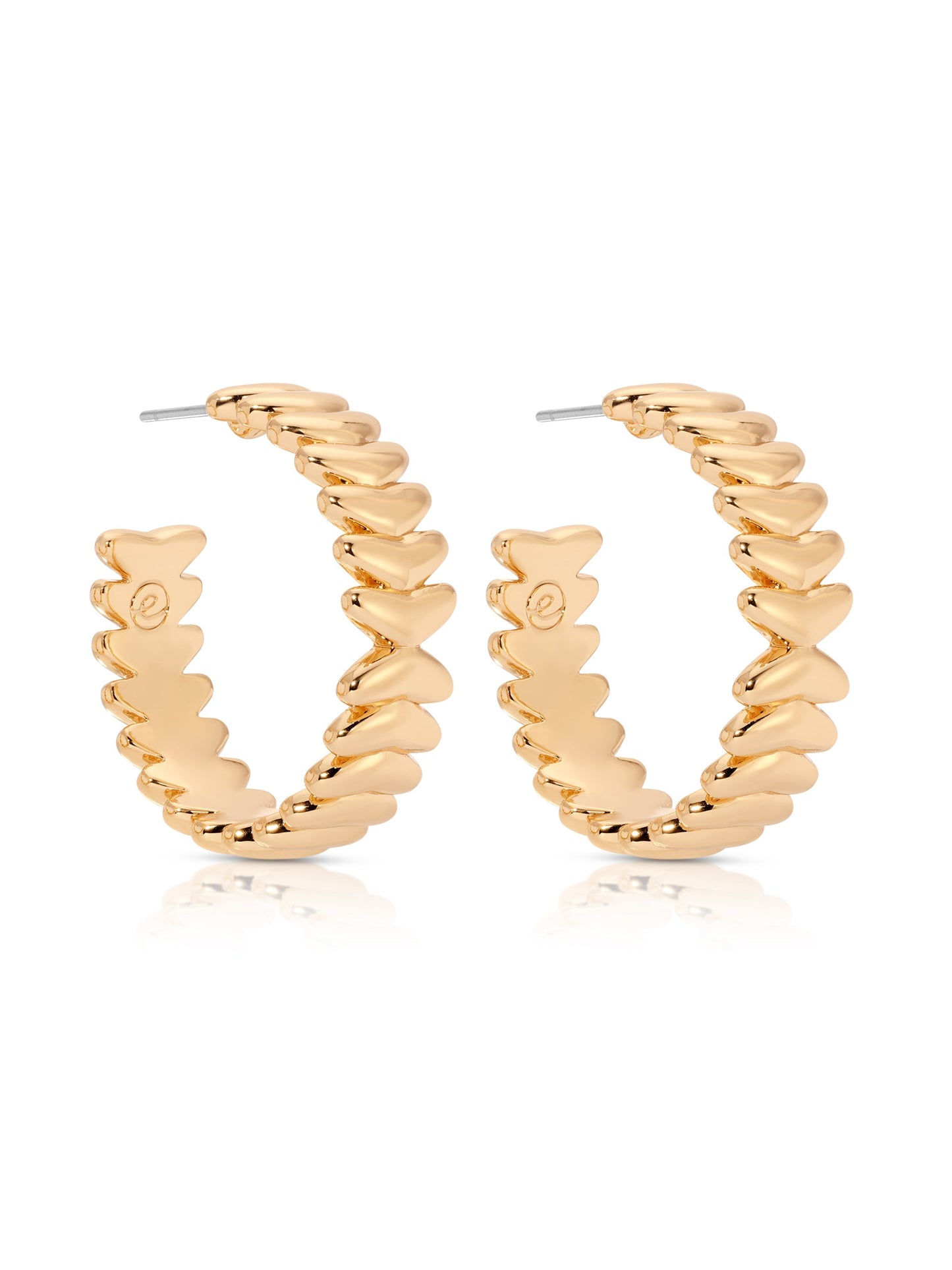 Medium Metal Moderna Hoops