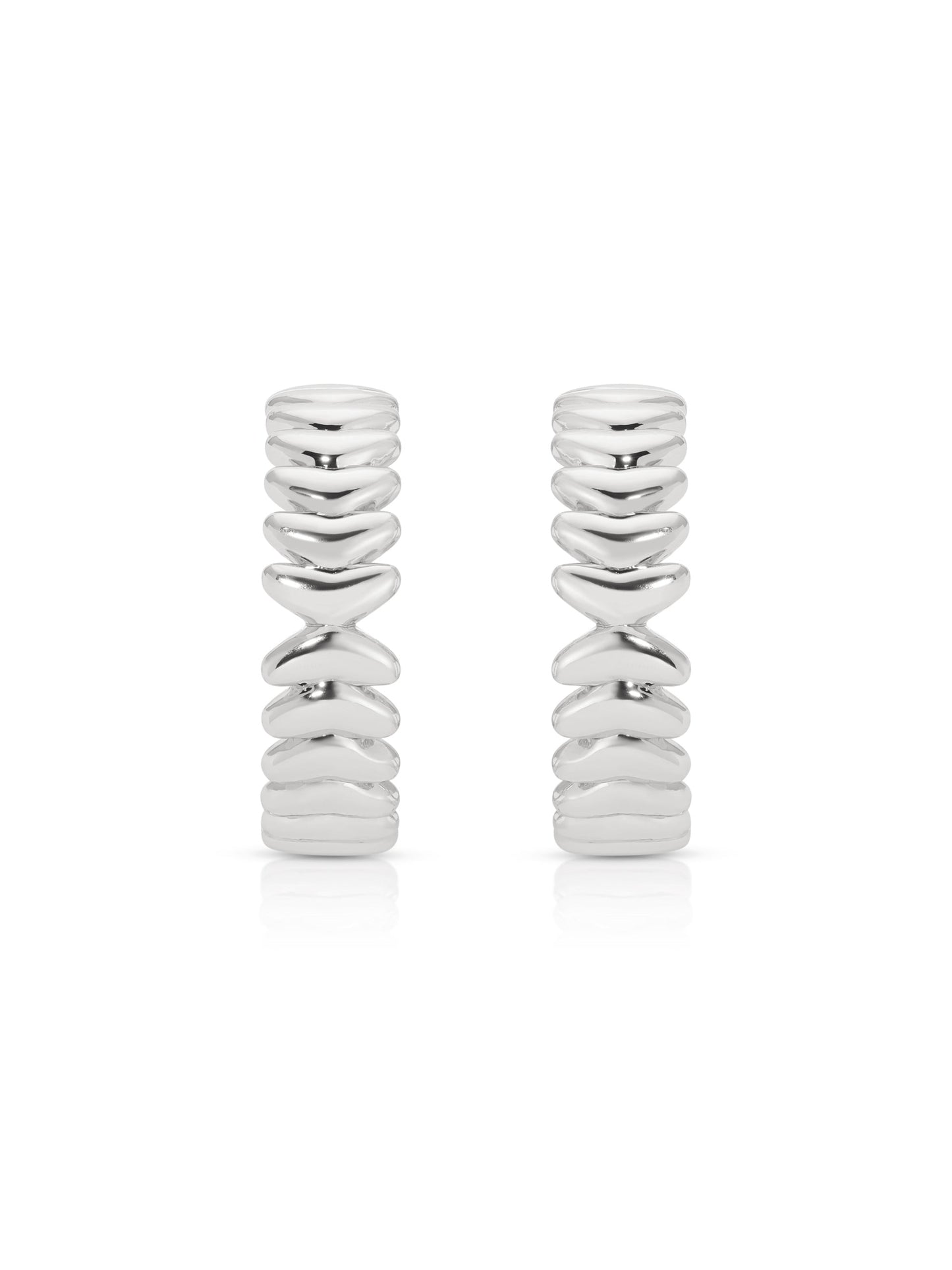 Medium Metal Moderna Hoops