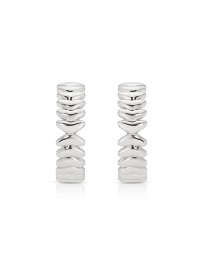 Medium Metal Moderna Hoops