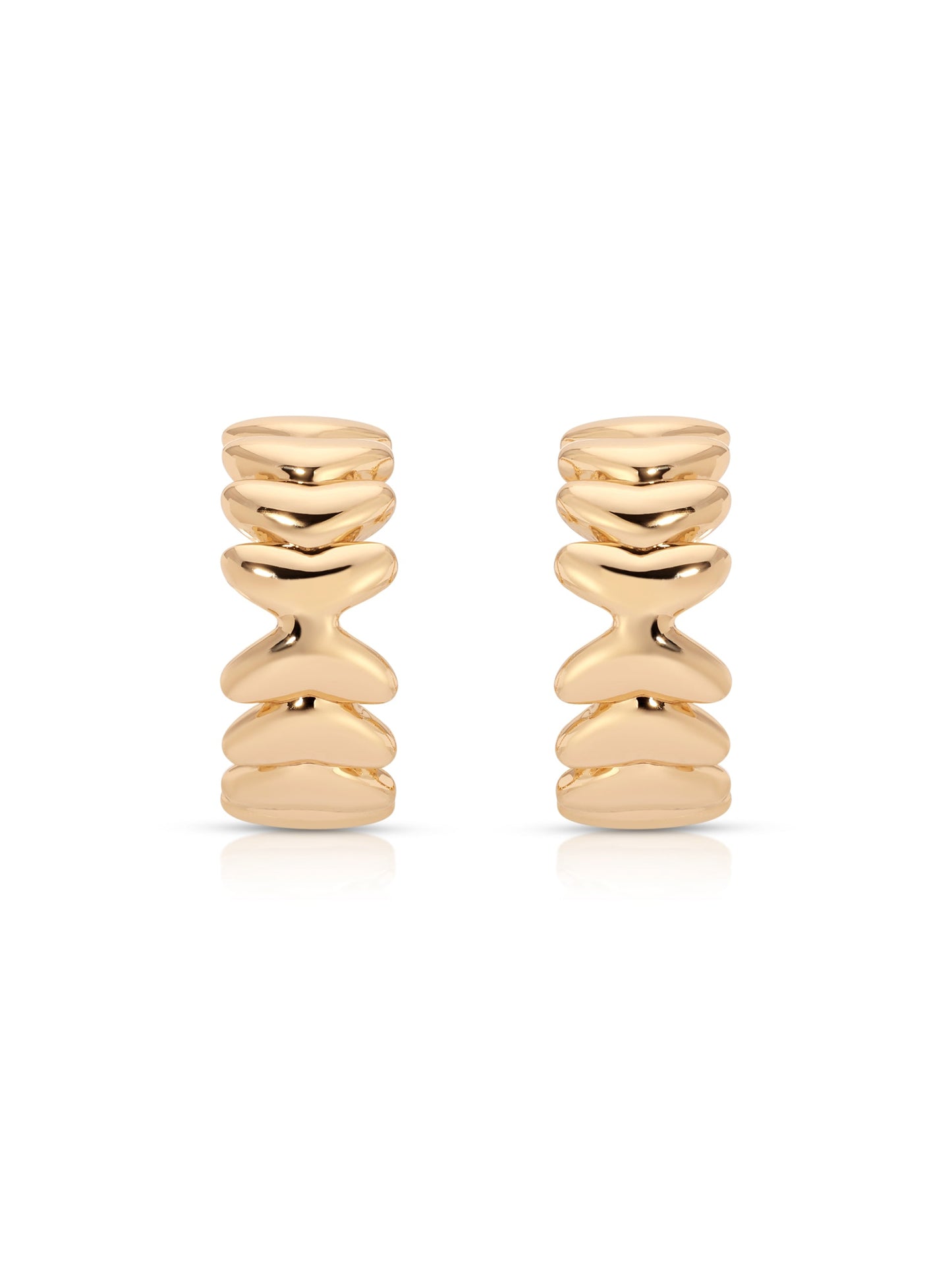 Small Metal Moderna Hoops