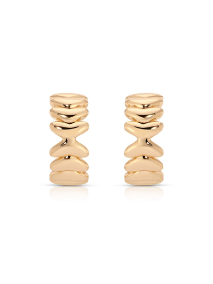 Small Metal Moderna Hoops