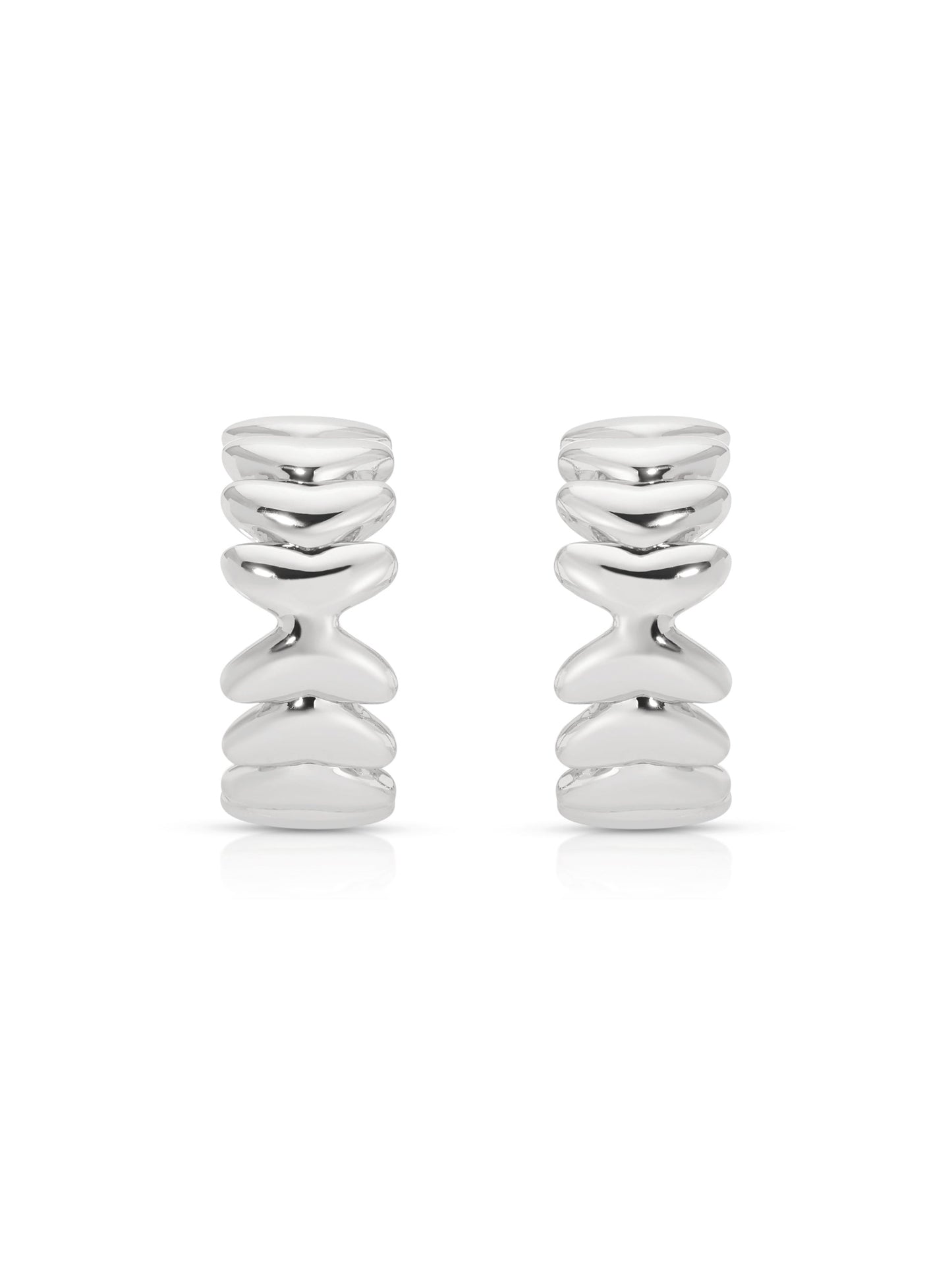 Small Metal Moderna Hoops