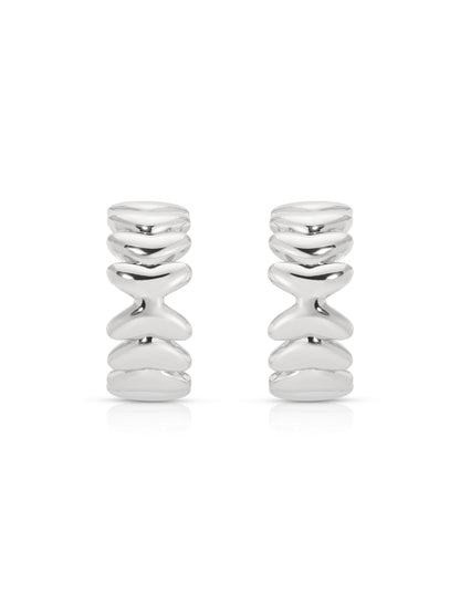Small Metal Moderna Hoops