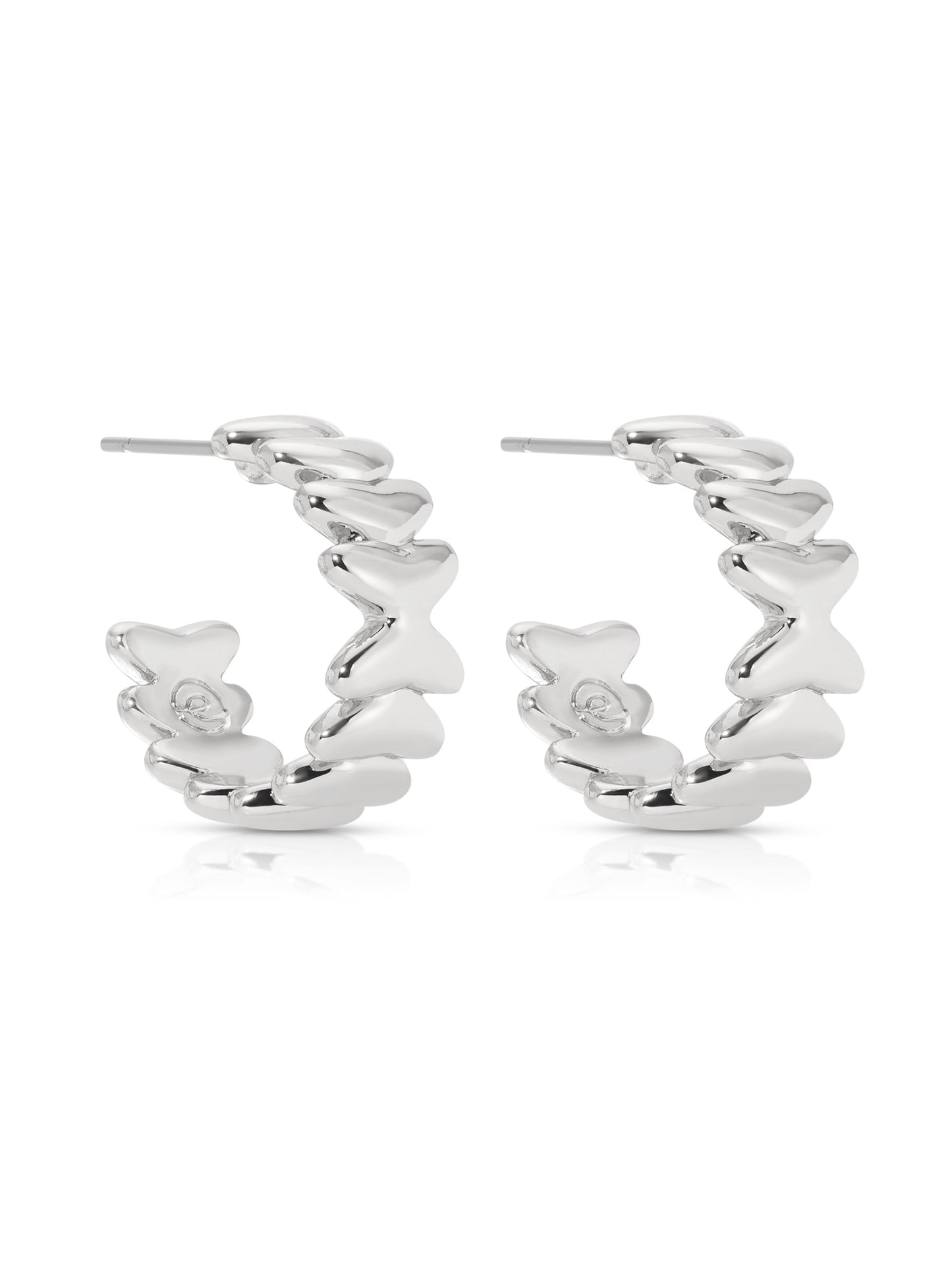 Small Metal Moderna Hoops