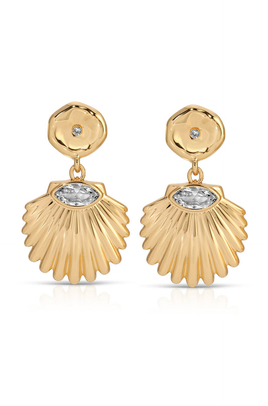 Santorini Shell Drop Earrings