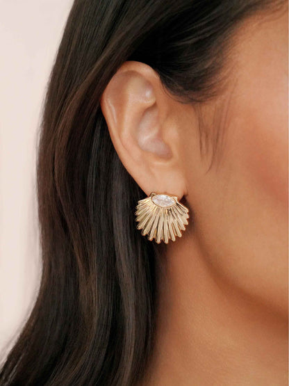Santorini Shell Studs