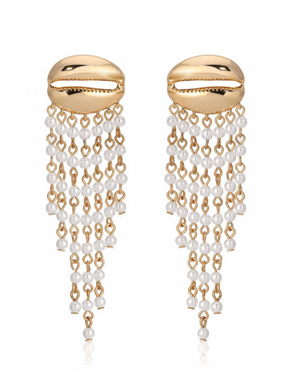 Mykonos Shell Dangle Earrings