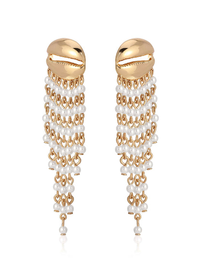 Mykonos Shell Dangle Earrings