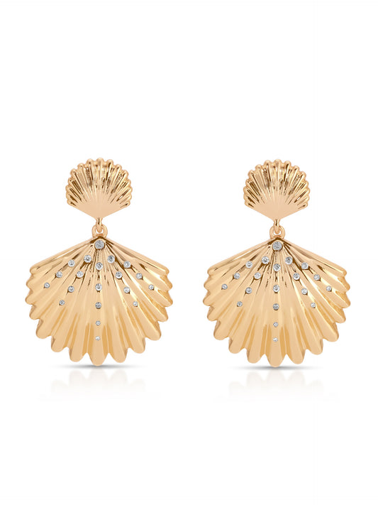 Sun-drenched Shell Earrings