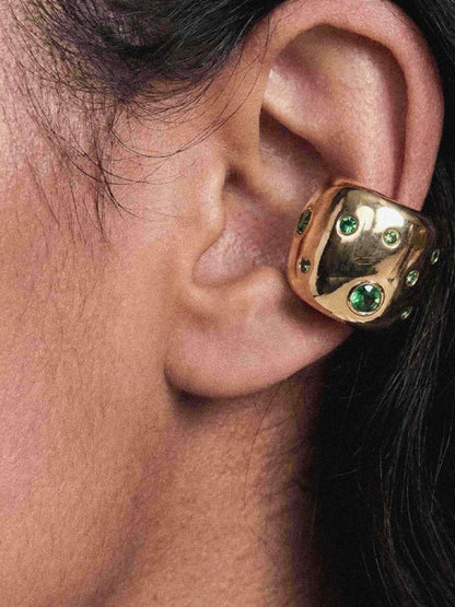 Scattered Crystal Chunky Ear Cuff