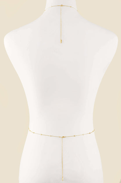 Simple Crystal X Body Chain