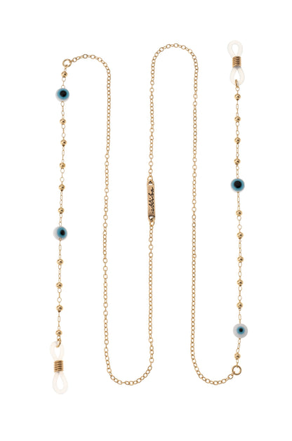Evil Eye Beaded Eyeglass Chain