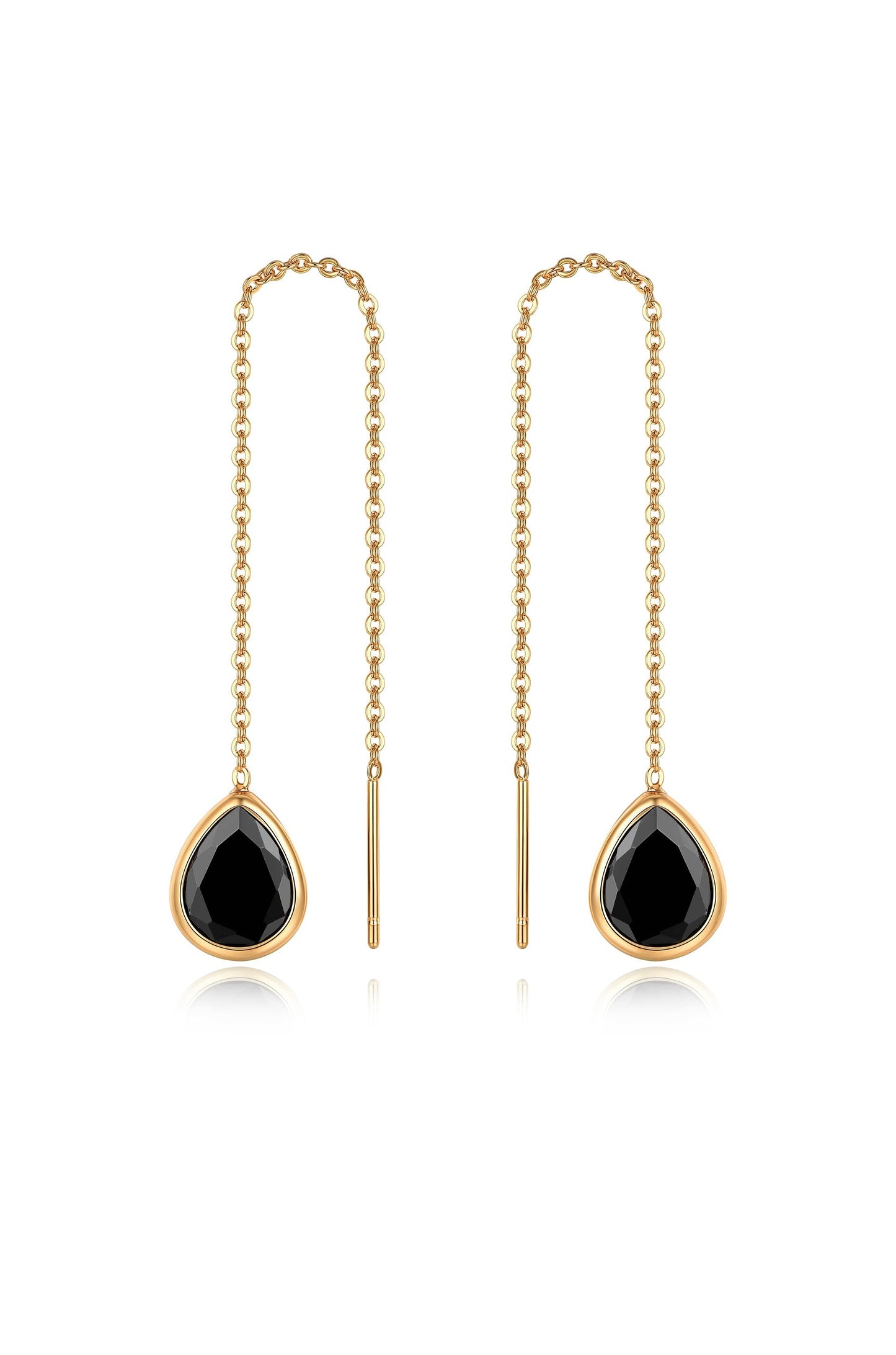 Barely There Chain and Crystal Dangle Earrings