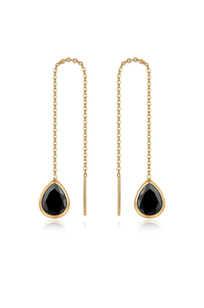 Barely There Chain and Crystal Dangle Earrings
