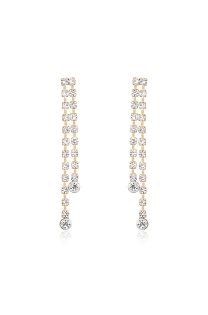Crystal Sun Shower Dangle Earrings