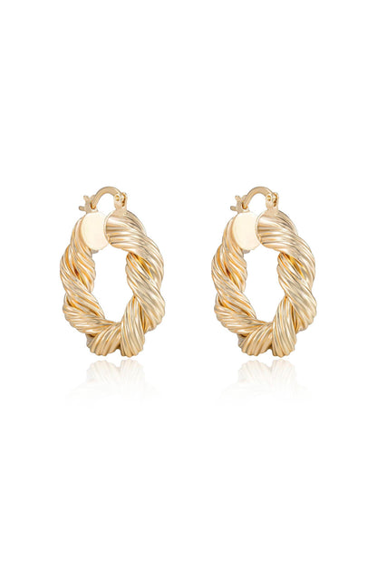 Modern Day Twist Hoops