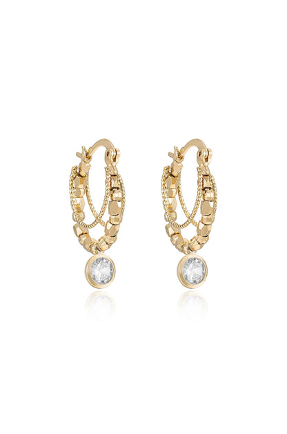Boho Golden Hoop Earrings