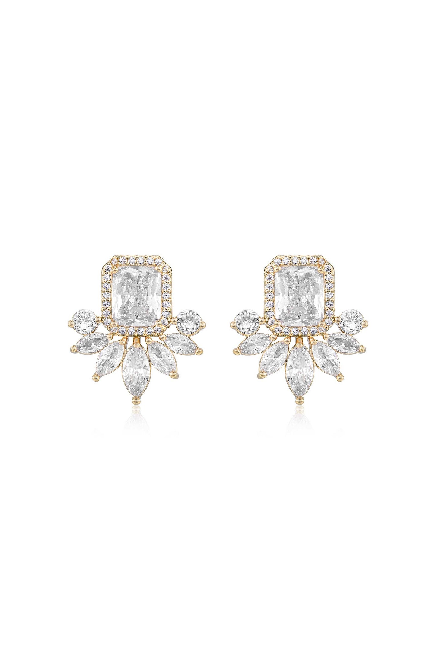 Shine Crystal Stud Earrings