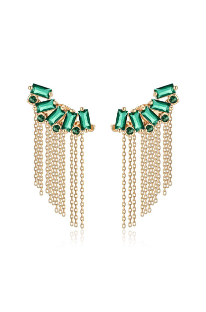 Baguette Crystal Three-In-One Ear Crawlers