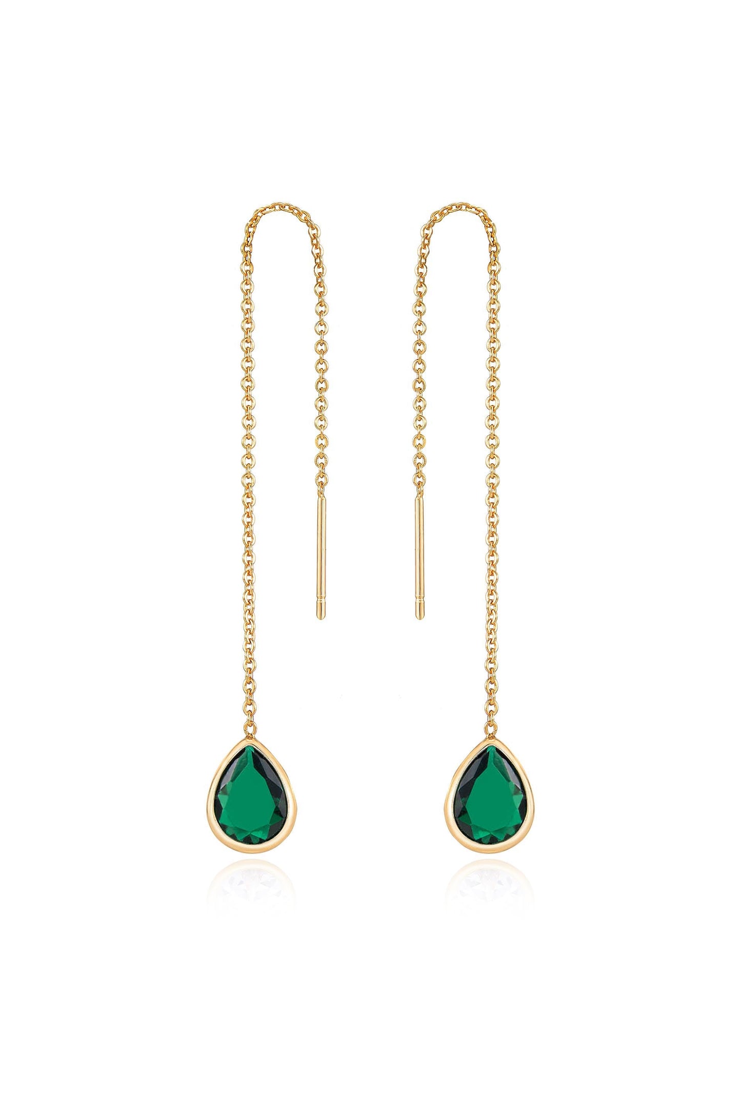 Barely There Chain and Crystal Dangle Earrings