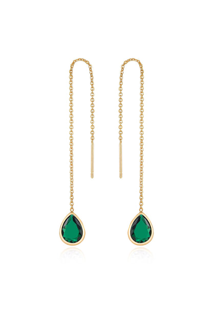 Barely There Chain and Crystal Dangle Earrings