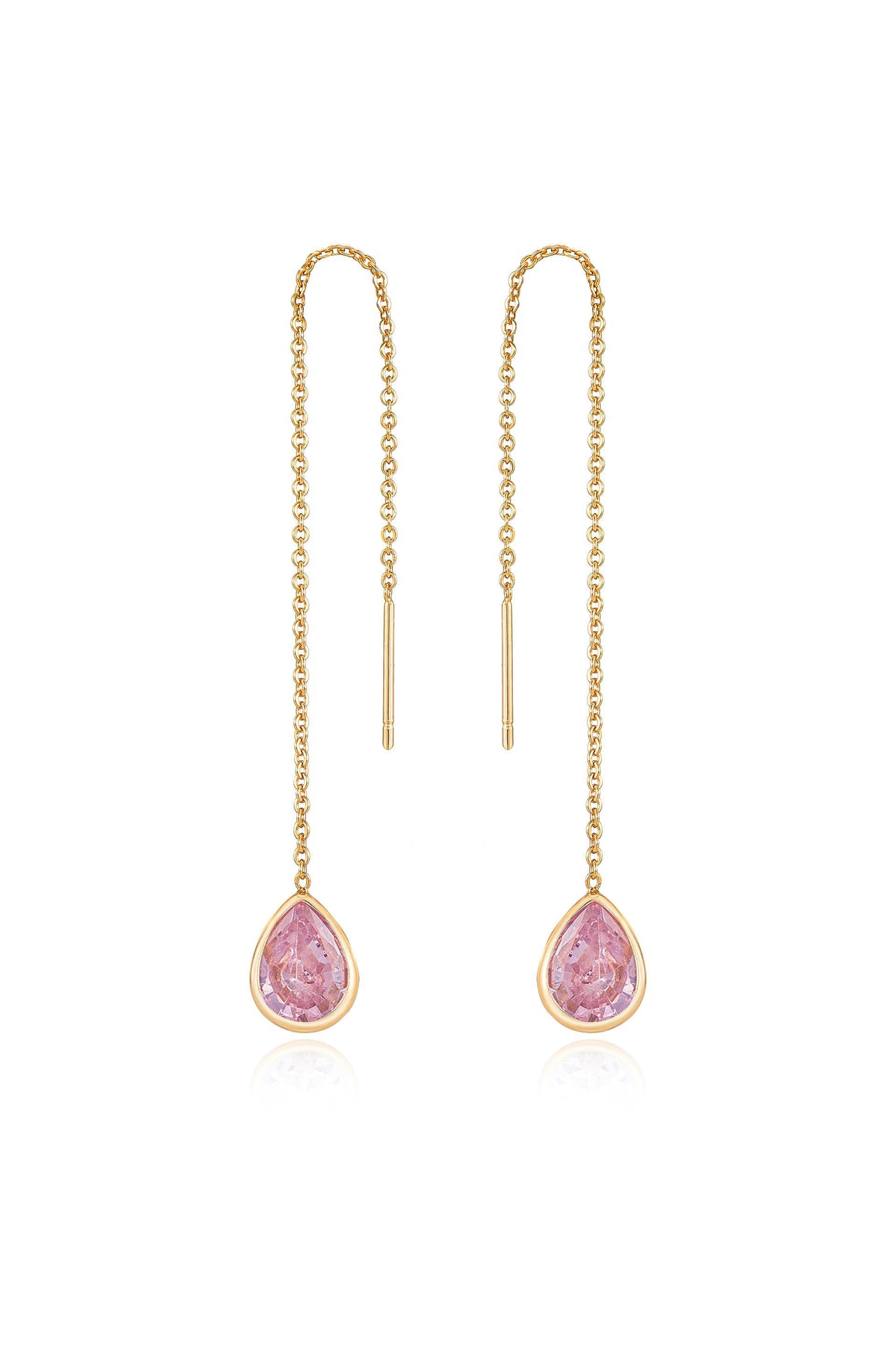 Barely There Chain and Crystal Dangle Earrings
