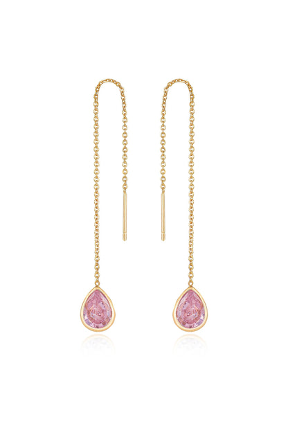 Barely There Chain and Crystal Dangle Earrings