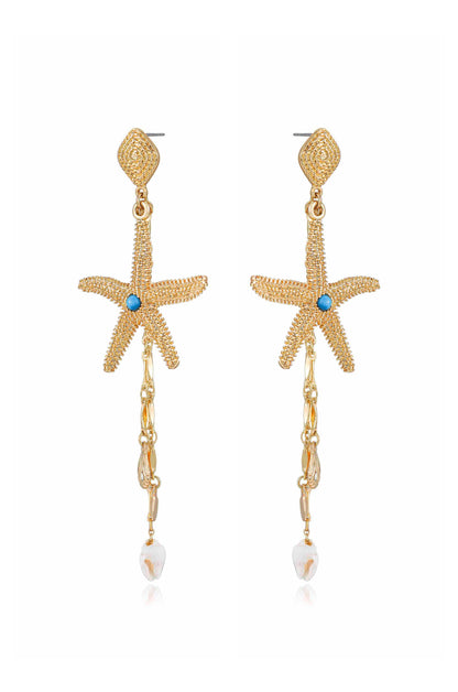 Starfish Seeker Drop Earrings