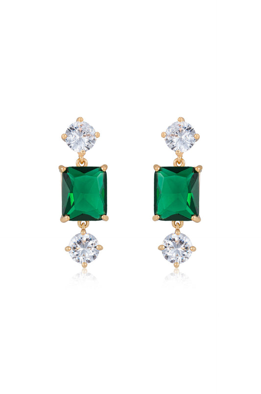 Emerald Beauty Dangle Earrings