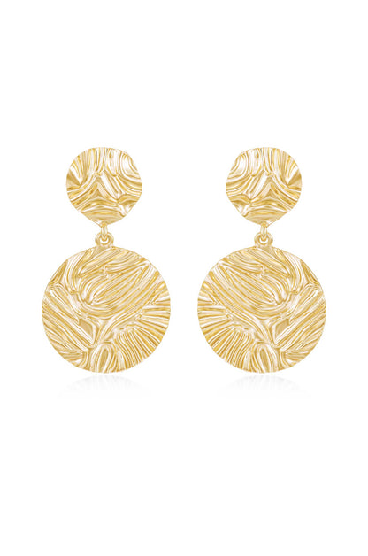 Textured Etching Earrings