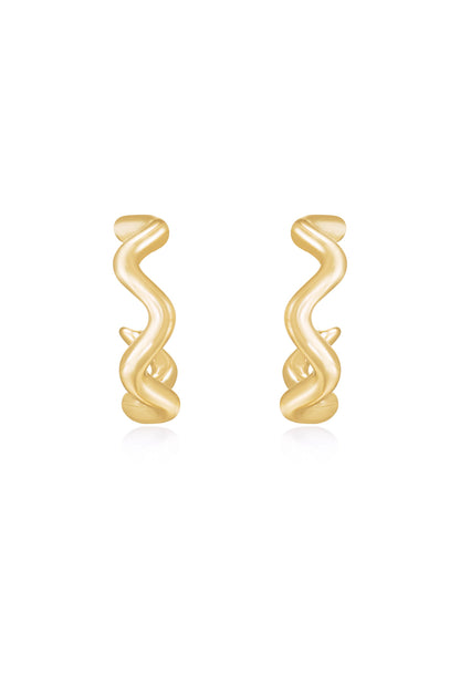 Only An Illusion Wavy Hoop Earrings
