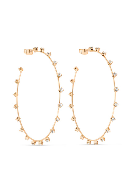 Simple Spark Crystal Hoops