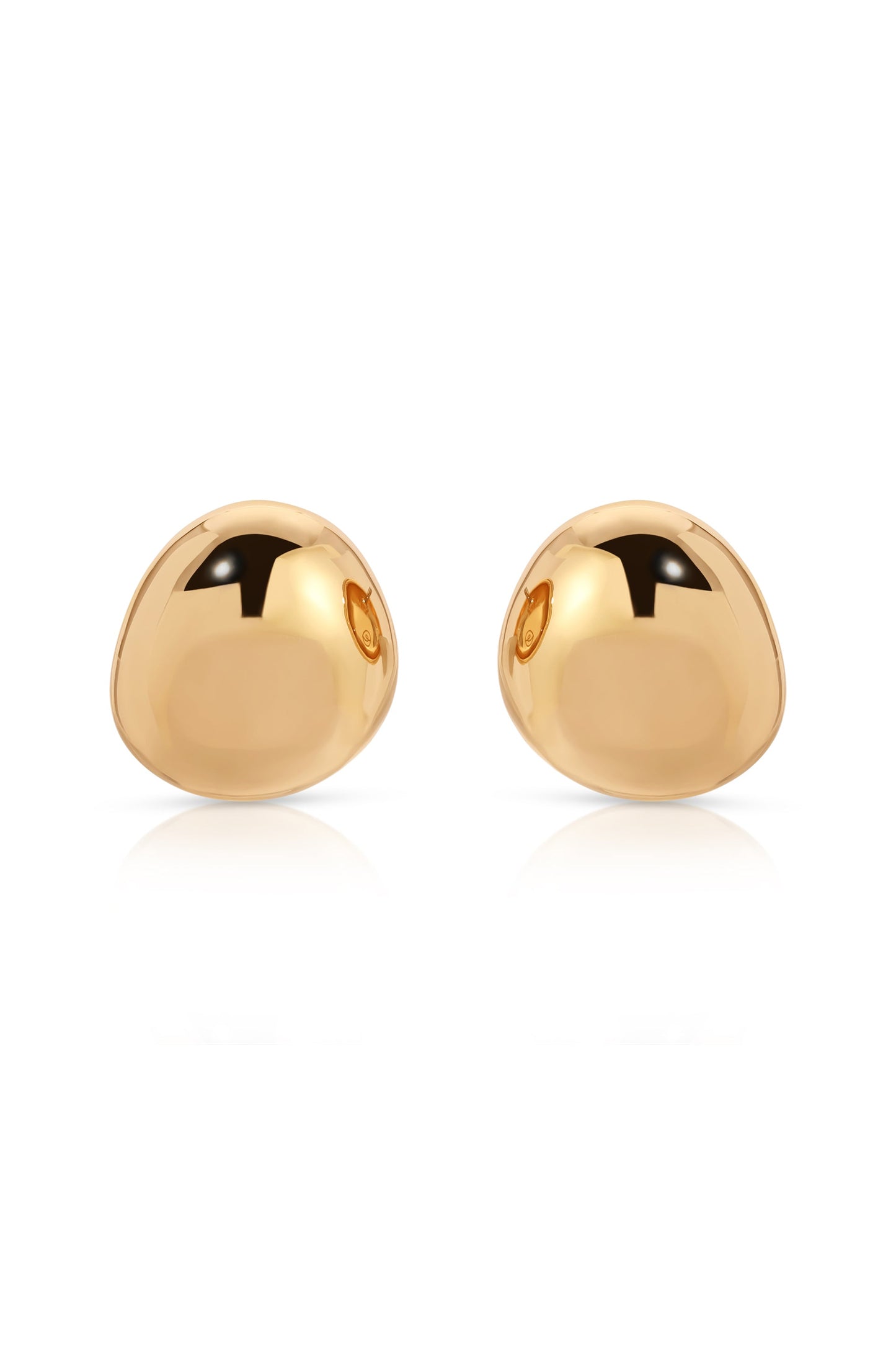 Polished Pebble Stud Earrings