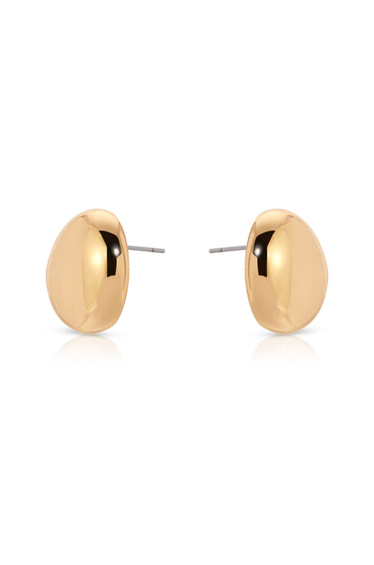 Polished Pebble Stud Earrings