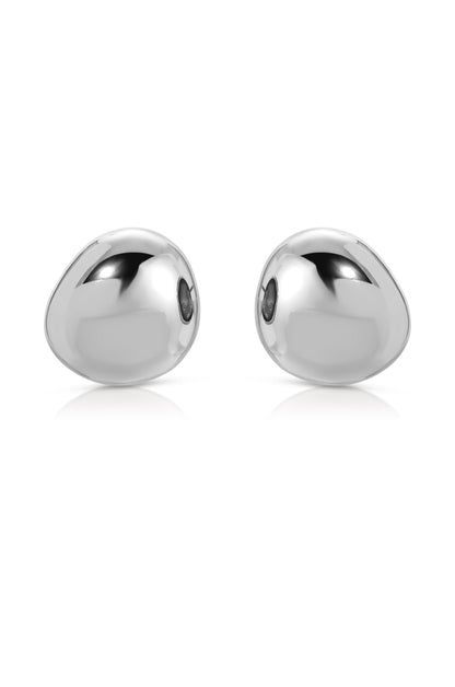 Polished Pebble Stud Earrings