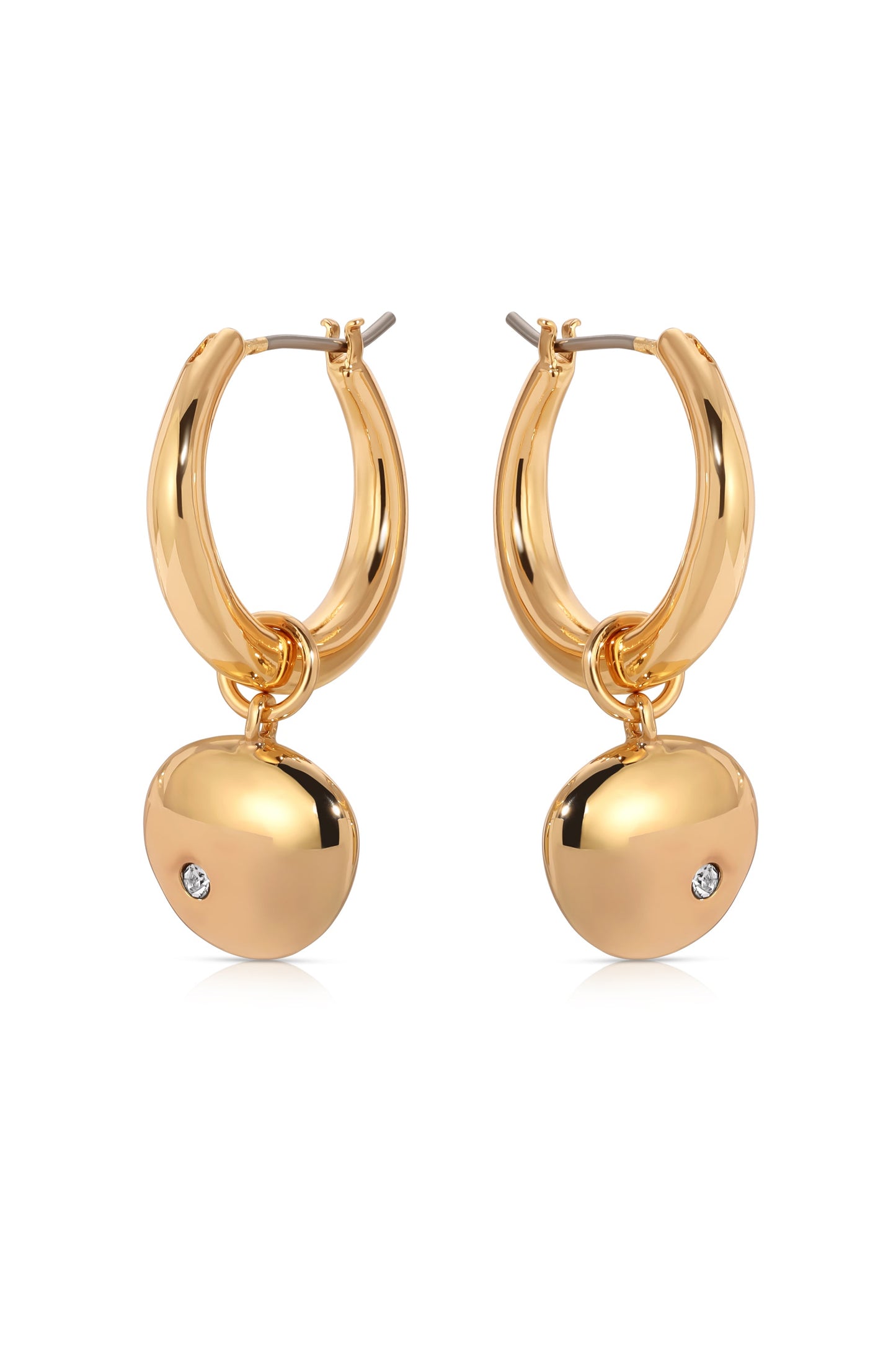 Polished Pebble Huggie Hoop Earrings