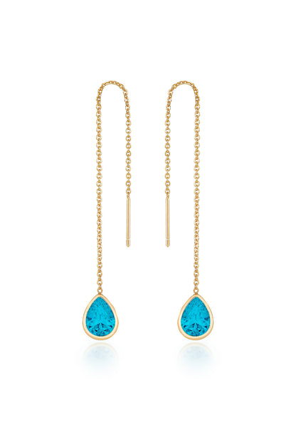 Barely There Chain and Crystal Dangle Earrings