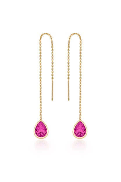 Barely There Chain and Crystal Dangle Earrings