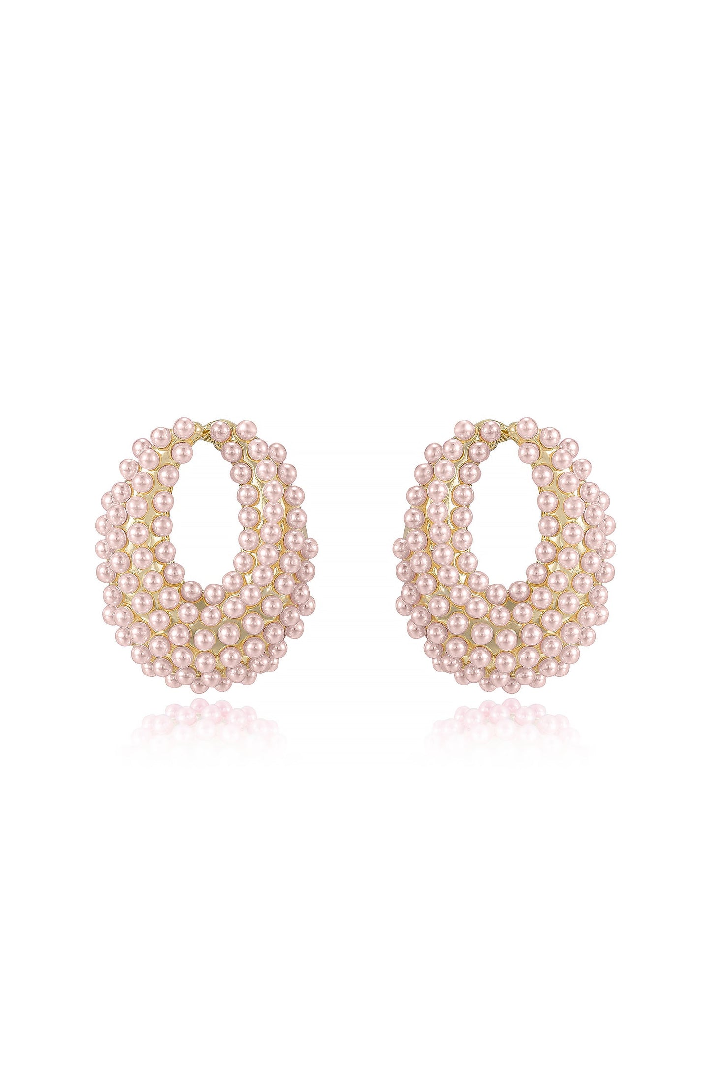 Classic Pearl Cluster Stud Earrings