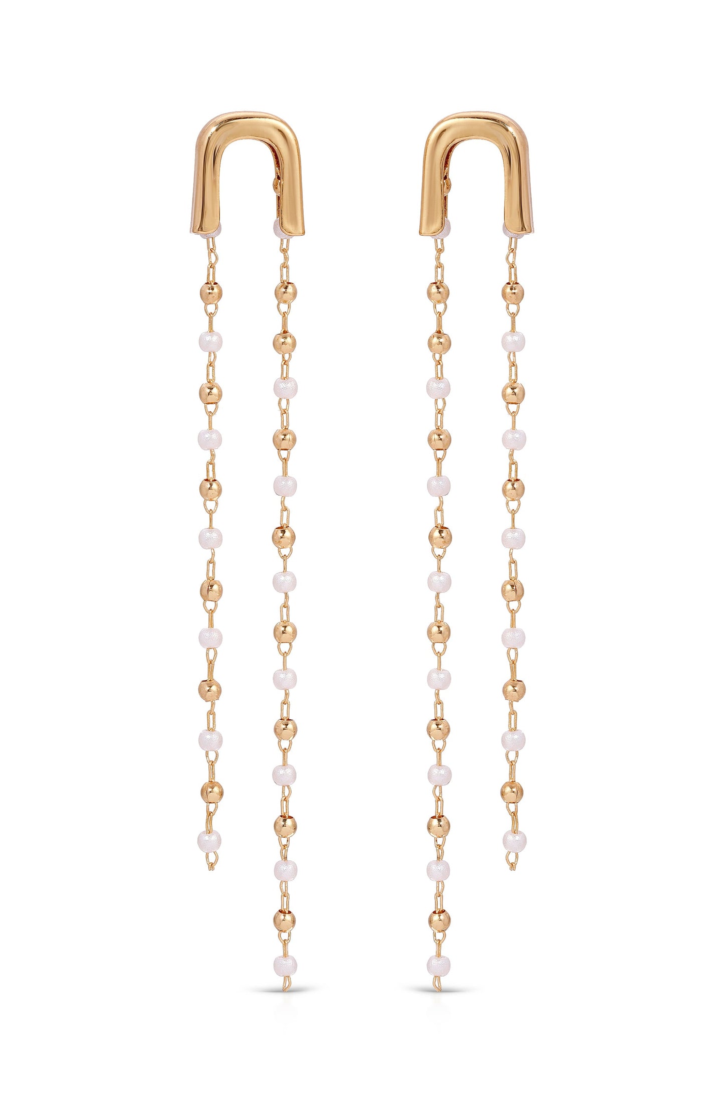 Double Chain Drop Earrings