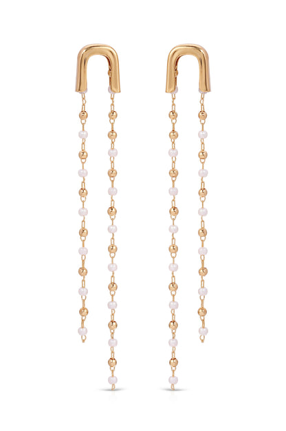 Double Chain Drop Earrings