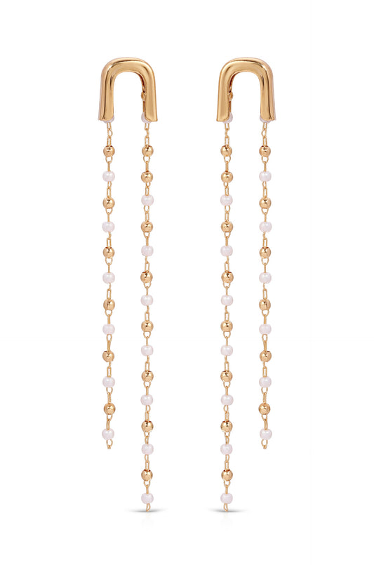 Double Chain Drop Earrings