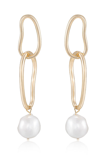 Mara Dangle Pearl Earrings