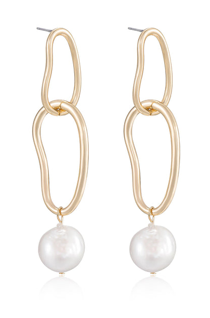 Mara Dangle Pearl Earrings