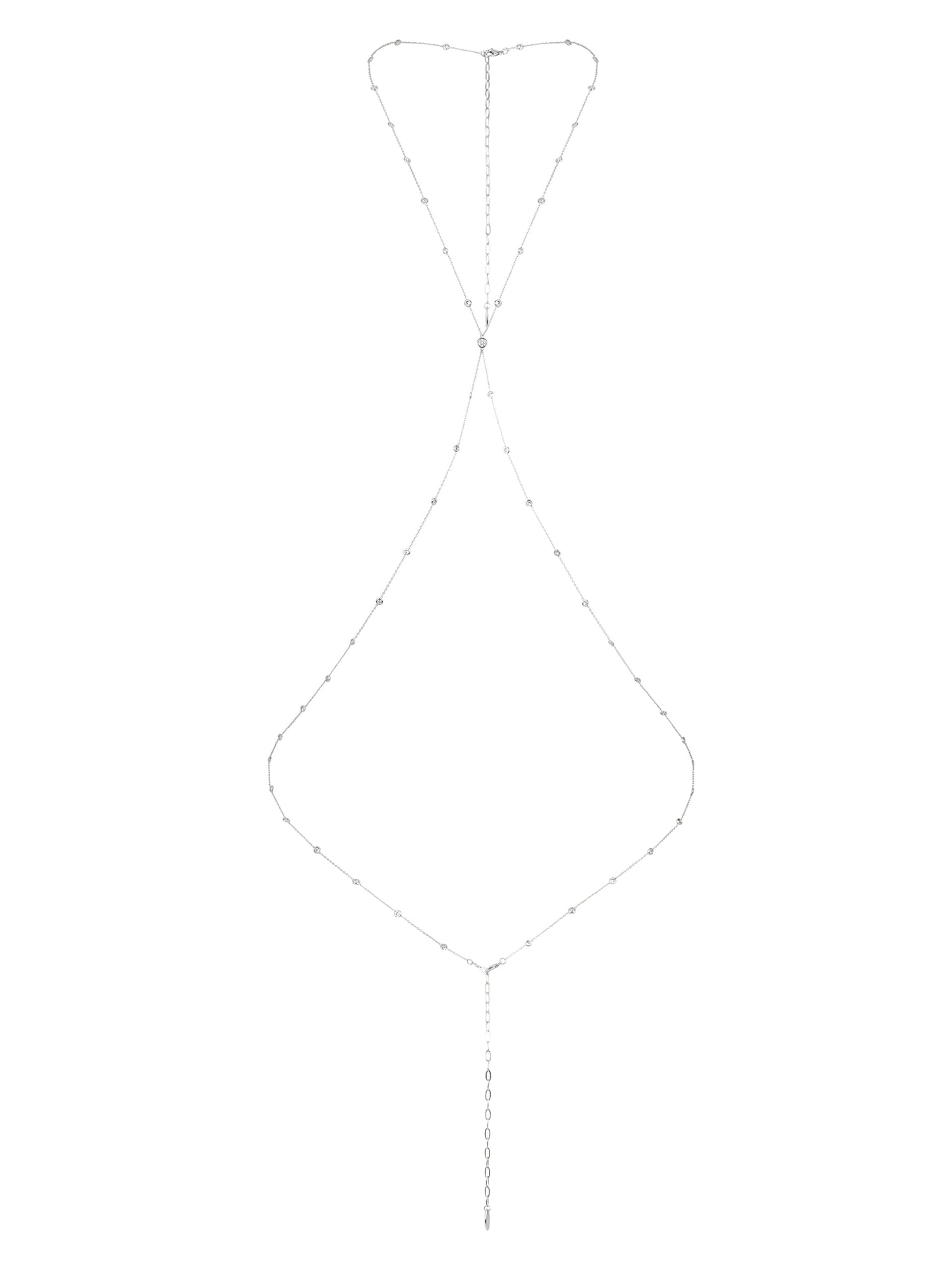 Simple Crystal X Body Chain