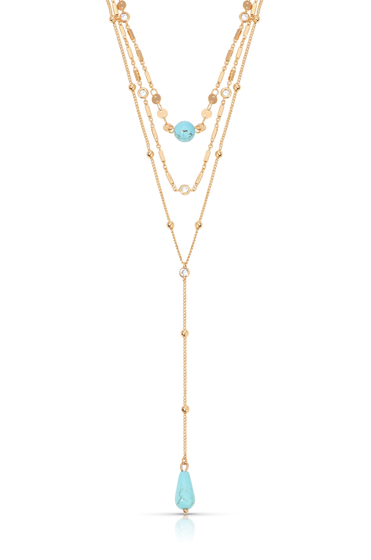 Forever Falling Turquoise Lariat