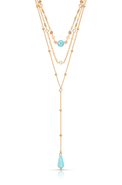 Forever Falling Turquoise Lariat
