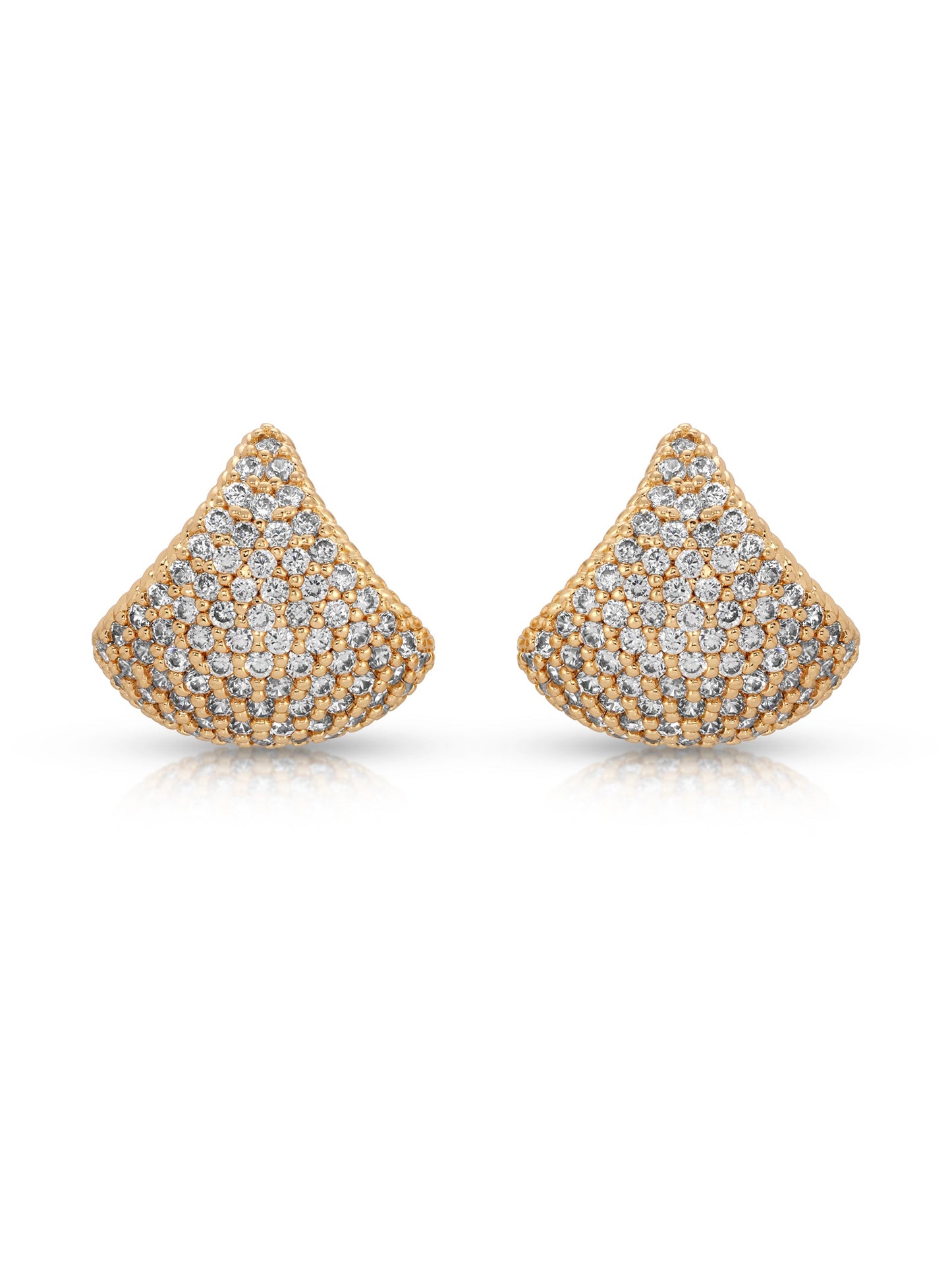 Pavé Encrusted Huggie Hoops